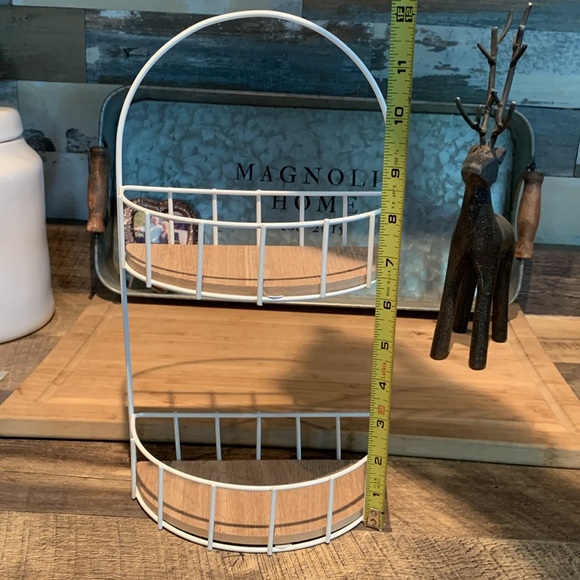 Perfect wood and metal tiered tray! - Picture 5 of 6